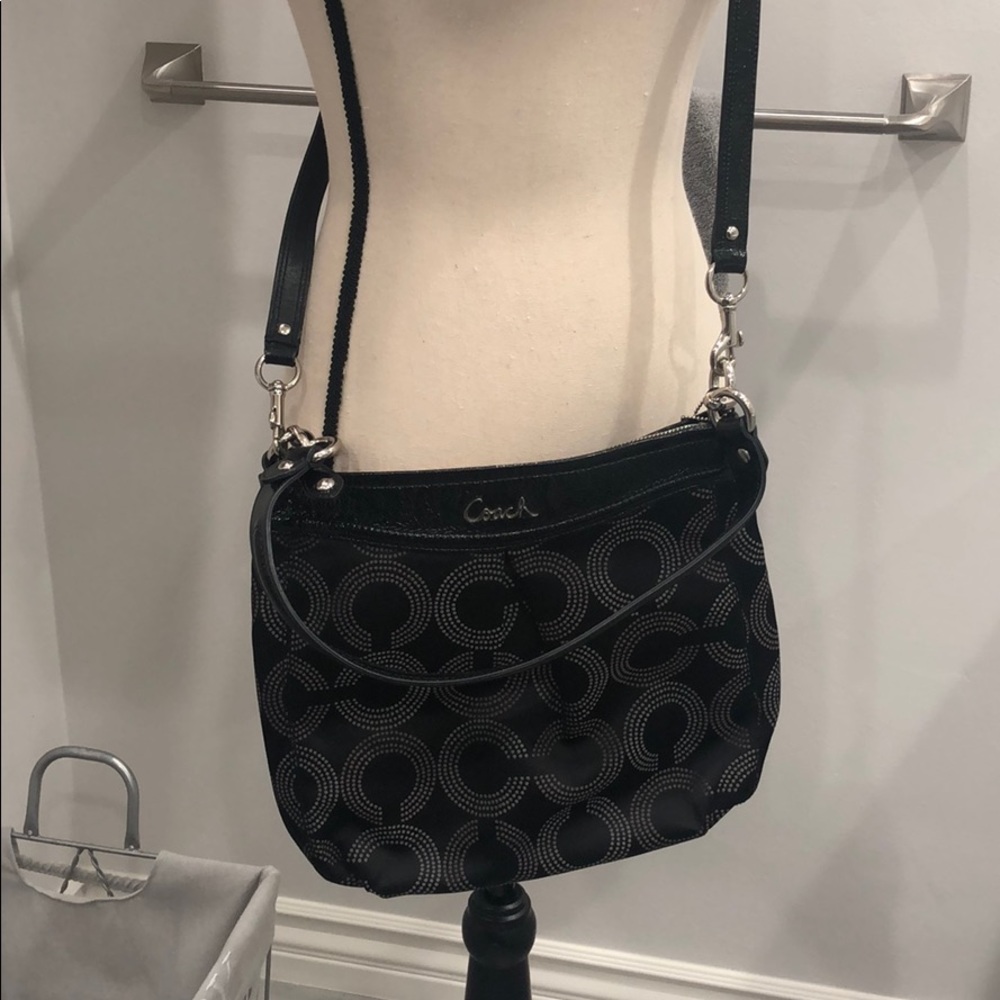 Authentic Coach Handbag - Black Euc - image 2